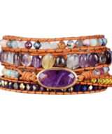 armband dames edelsteen cadeau paars