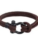 herenarmband rope bruin