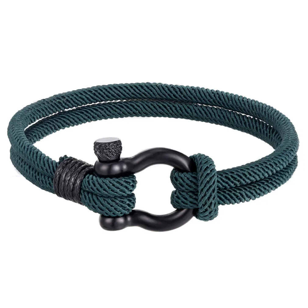 herenarmband rope petrol