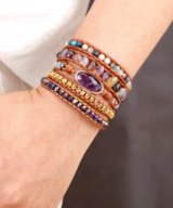 wikkel armband purple eye 2