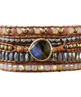 wikkelarmband bohemian sun crystal