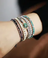 wikkelarmband bohemian sun turkoois