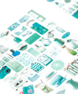 stickers turquoise