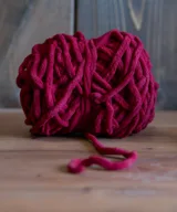 chuncky wol bordeaux rood voor haken