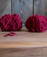 chuncky wol bordeaux rood voor haken