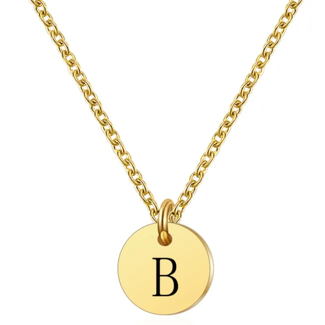 ketting hanger goud letter B
