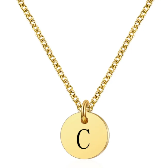 ketting goud letter C