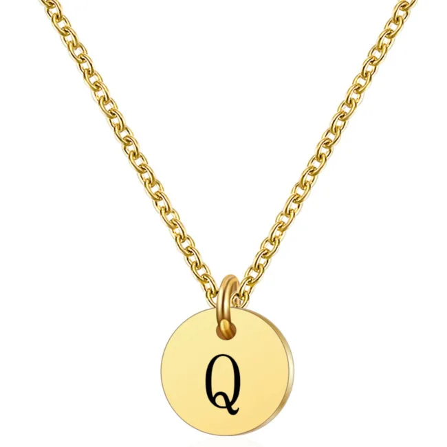 ketting letter Q goud