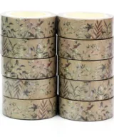 washi tape vintage leafs 2 rollen