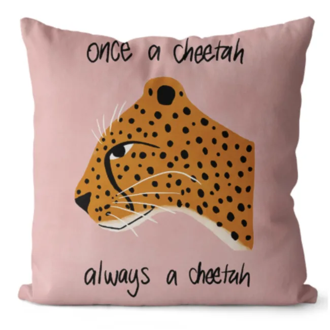 kussenhoes cheetah pink