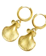 oorbellen seashell gold