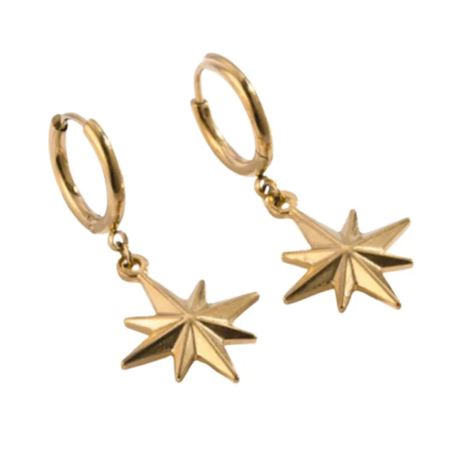 oorbellen star gold