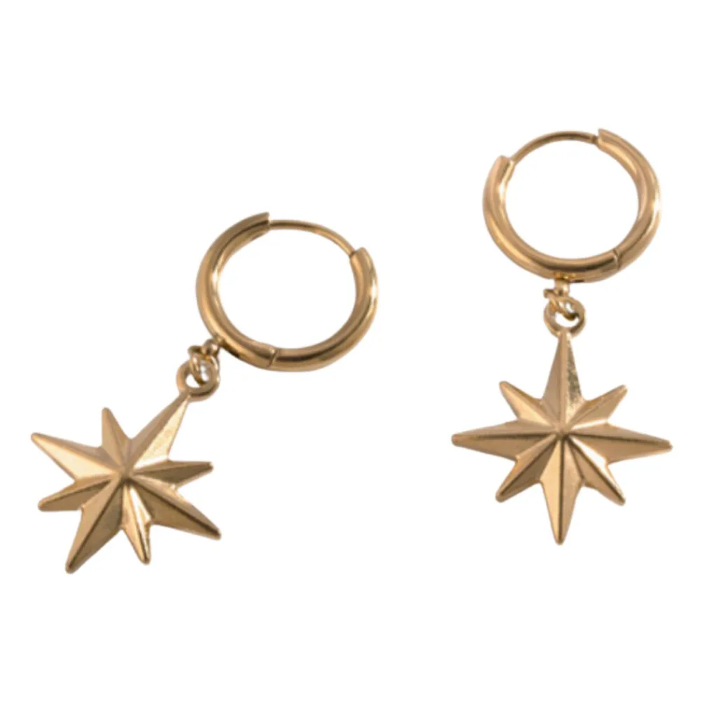 oorbellen star gold