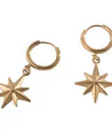 oorbellen star gold