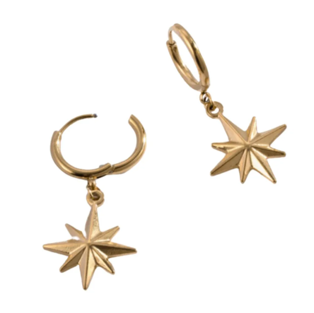 oorbellen star gold