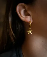 oorbellen starfish gold