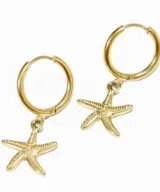 oorbellen starfish goud