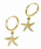 oorbellen starfish goud