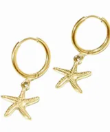 oorbellen starfish goud