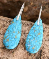 oorbellen turquoise drop