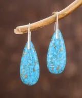 oorbellen turquoise drop