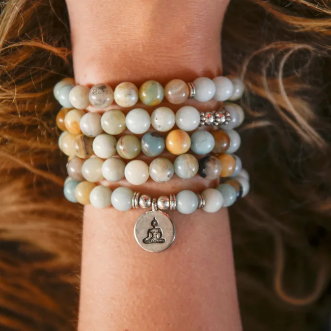 mala armband buddha amazoniet