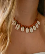 ketting ibiza shell oranje