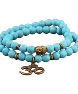 wikkelarmband buddha ohm-turquoise