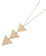 ketting triangles goud