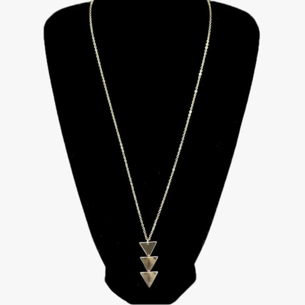 ketting triangles goud