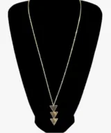 ketting triangles goud