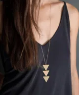 ketting triangles goud