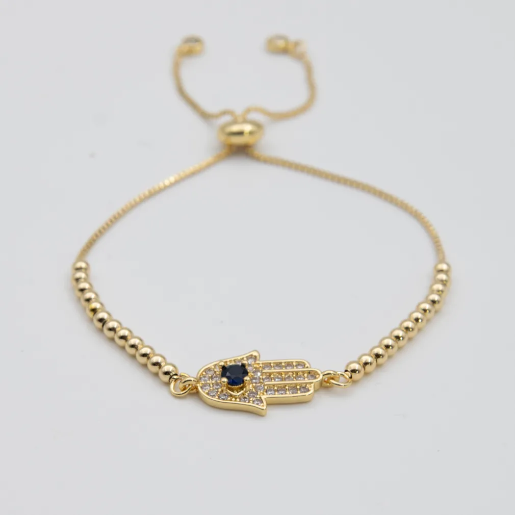 dames armband hamsa hand goud