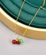 damesketting cherry goud