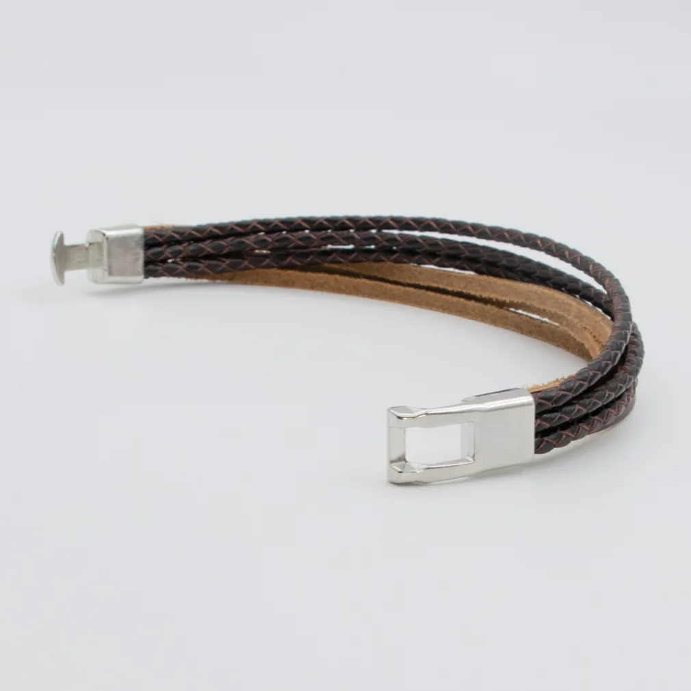 herenarmband mikkel leer bruin