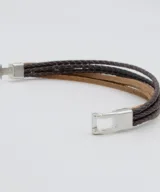 herenarmband mikkel leer bruin