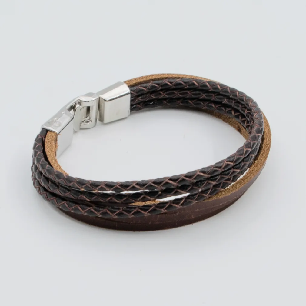 herenarmband mikkel leer bruin