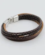 herenarmband mikkel leer bruin