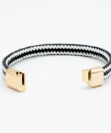 herenarmband mats sluiting goud