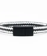 herenarmband mats zwart wit