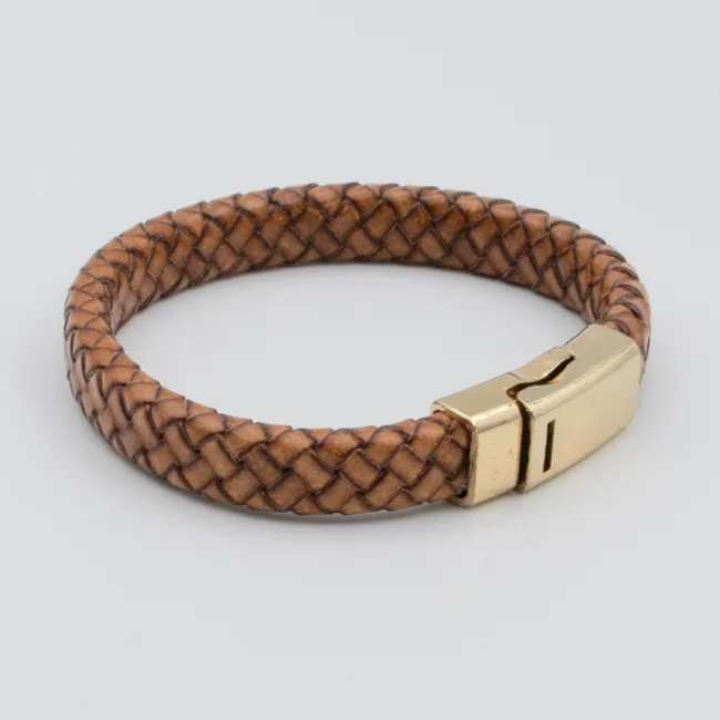 herenarmband Viktor bruin