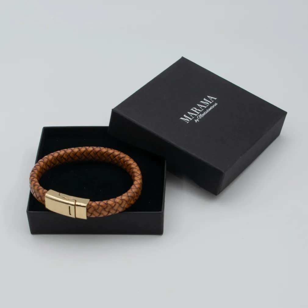 herenarmband viktor bruin