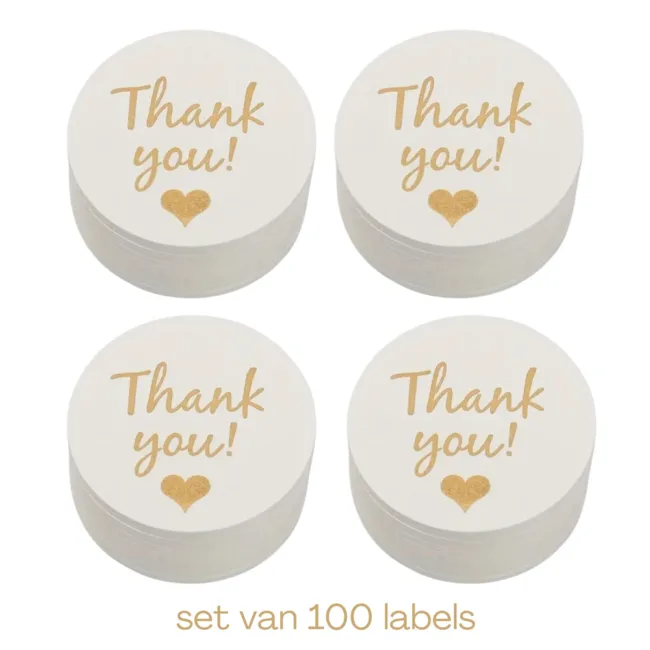 labels wit rond thank you bedankkaartjes