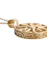 ketting dames sun gold round