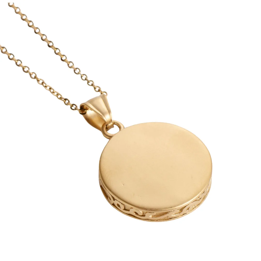 ketting dames sun gold round