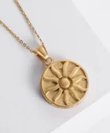 ketting dames sun gold round