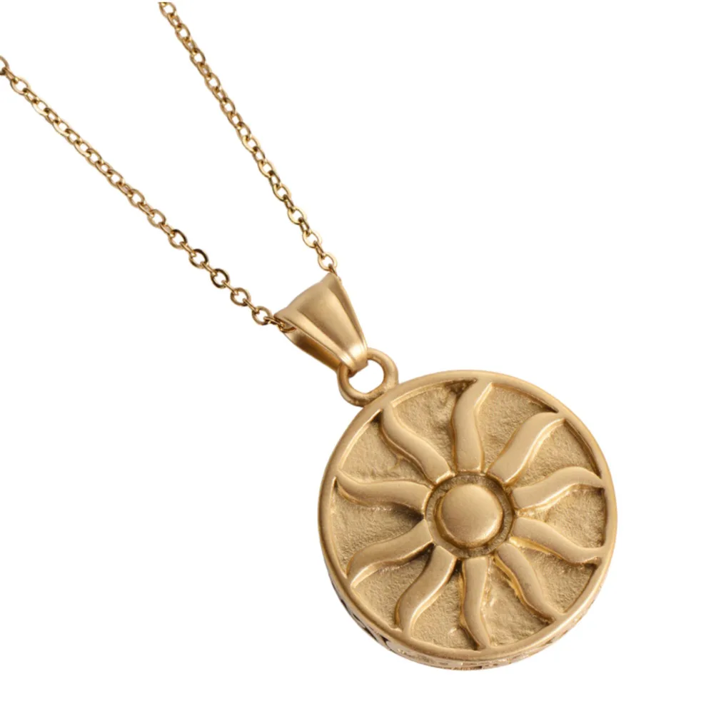 ketting dames sun gold round