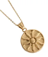 ketting dames sun gold round