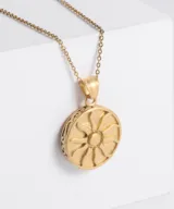 ketting dames sun gold round