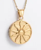 ketting dames sun gold round